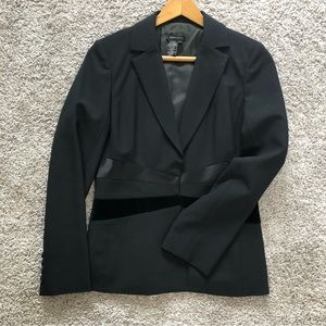 BCBG Black Wool Blend Pant Suit